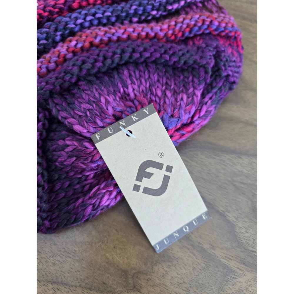 C.C Funky Junque multicolor slouchy knit beanie hat – NWT - Picture 3 of 4